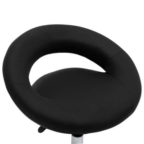 Okretna blagavaonska stolica od umjetne kože crna Cijena