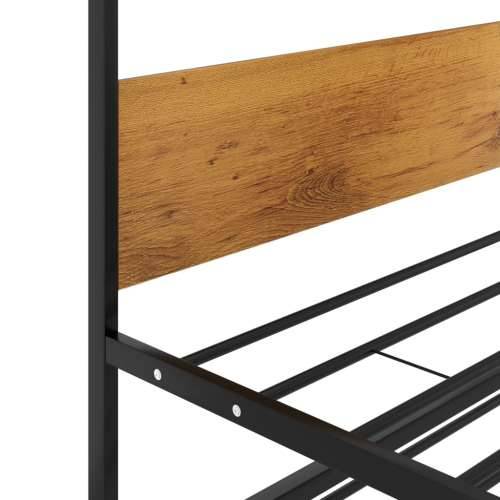 Okvir kreveta na razvlačenje crni metalni 90 x 200 cm Cijena