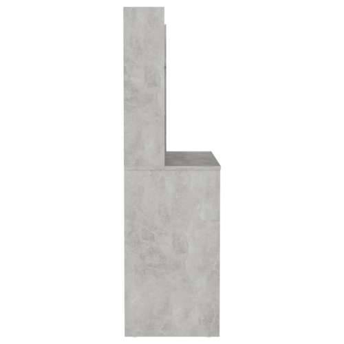 Stolić za šminkanje LED 100 x 40 x 135 cm MDF siva boja betona - Beton siva 1 Cijena