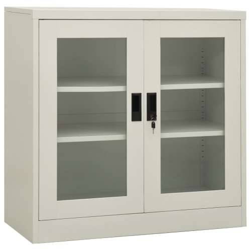 Uredski ormarić svjetlosivi 90 x 40 x 90 cm čelični - Svjetlosiva 90 x 40 x 90 cm 1 Cijena