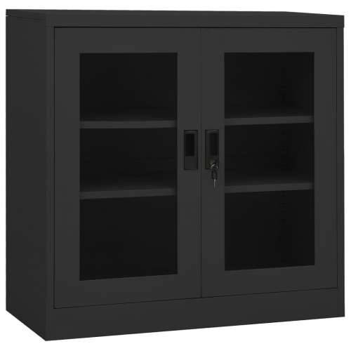 Uredski ormarić antracit 90 x 40 x 90 cm čelični - Antracit 90 x 40 x 90 cm 1 Cijena