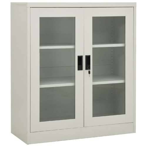 Uredski ormarić svjetlosivi 90 x 40 x 105 cm čelični - Svjetlosiva 90 x 40 x 105 cm 1 Cijena