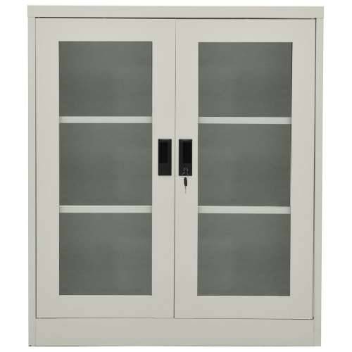 Uredski ormarić svjetlosivi 90 x 40 x 105 cm čelični - Svjetlosiva 90 x 40 x 105 cm 1 Cijena