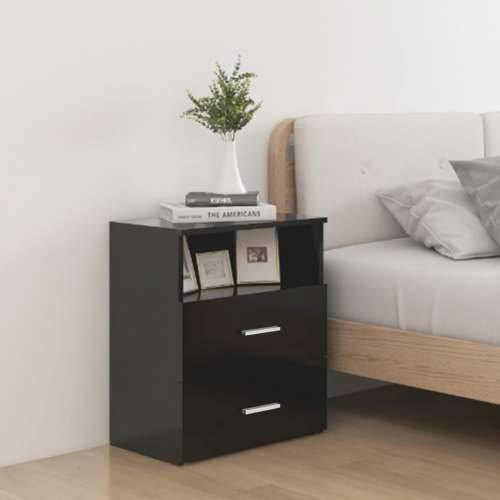 Noćni ormarići 2 kom crni 50 x 32 x 60 cm - Crna 2 Cijena