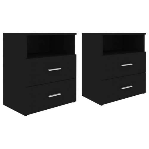 Noćni ormarići 2 kom crni 50 x 32 x 60 cm - Crna 2 Cijena