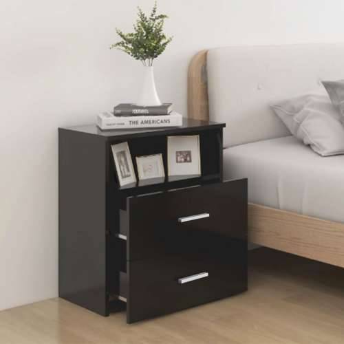Noćni ormarići 2 kom crni 50 x 32 x 60 cm - Crna 2 Cijena
