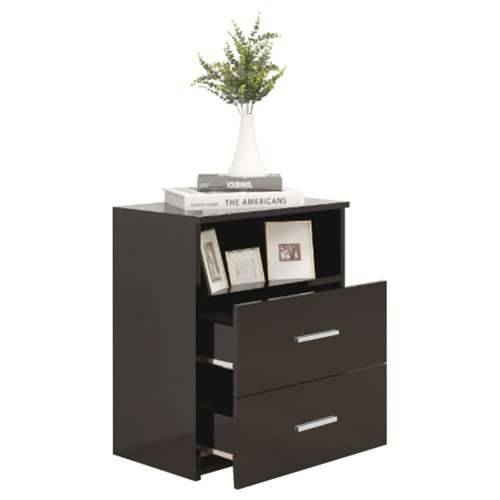 Noćni ormarići 2 kom crni 50 x 32 x 60 cm - Crna 2 Cijena