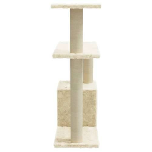 Penjalica za mačke - Kuća za mačke - Grebalica sa stupovima za grebanje krem 70 cm - Krema 70 cm Cijena
