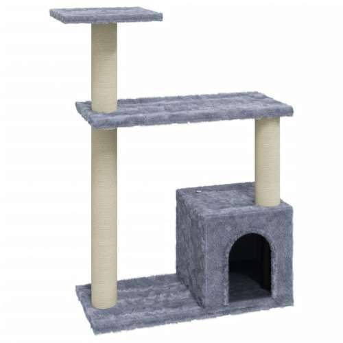 Penjalica za mačke - Kuća za mačke - Grebalica sa stupovima za grebanje svjetlosiva 70 cm - Svjetlosiva 70 cm Cijena