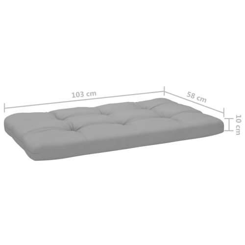 Kutna vrtna sofa od paleta od bijelo impregnirane borovine - Siva 1 kutna sofa Bijela Cijena