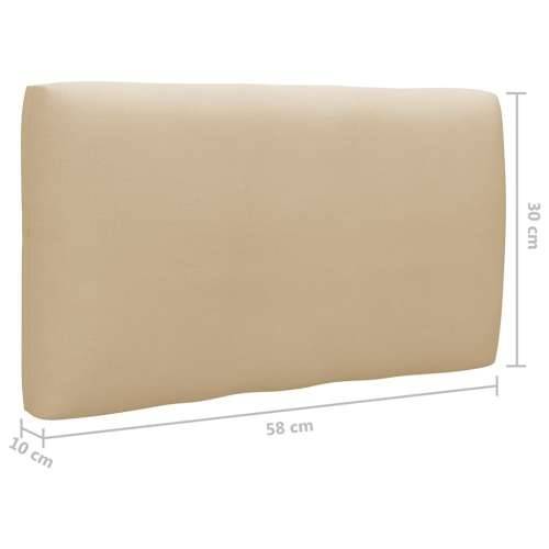 Kutna vrtna sofa od paleta od bijelo impregnirane borovine - Bež 1 kutna sofa Bijela Cijena