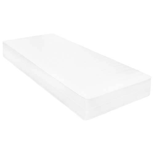 Dnevni ležaj s madracem 90 x 200 cm od masivne borovine - Smeđa Cijena