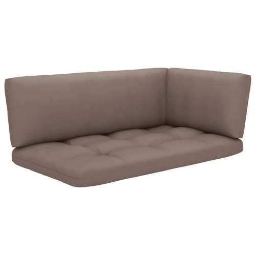 Kutna vrtna sofa od paleta od bijelo impregnirane borovine - Sivo-smeđa 1 kutna sofa Bijela Cijena