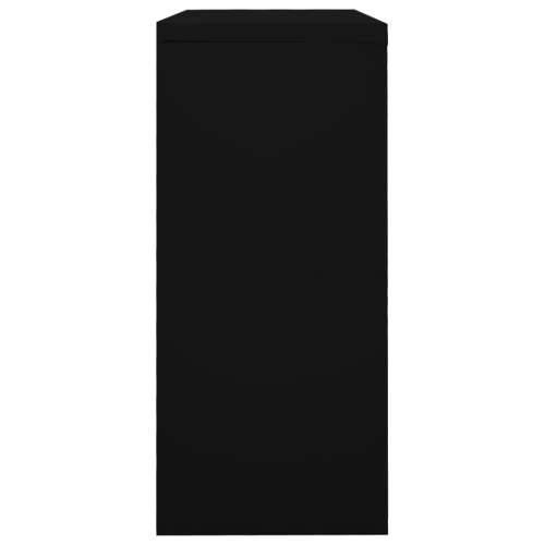 Ormarić s kliznim vratima crni 90 x 40 x 90 cm čelični - Crna 1 Cijena