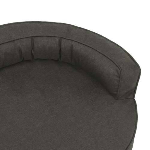 Ergonomski madrac za pse 90 x 64 cm tamnosivi izgled platna Cijena