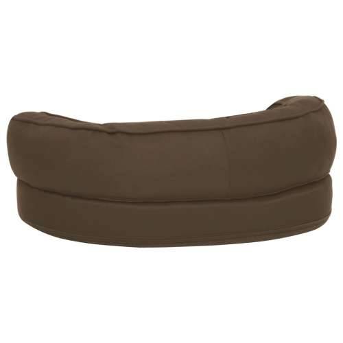 Ergonomski madrac za pse 60 x 42 cm izgled platna smeđi - Smeđa 60 x 42 cm Cijena