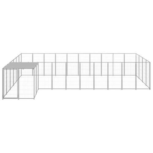 Kavez za pse srebrni 13,31 m² čelični Cijena