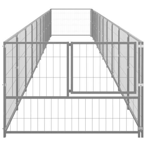 Kavez za pse srebrni 10 m² čelični Cijena
