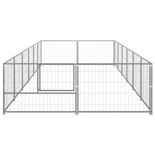 Kavez za pse srebrni 12 m² čelični Cijena