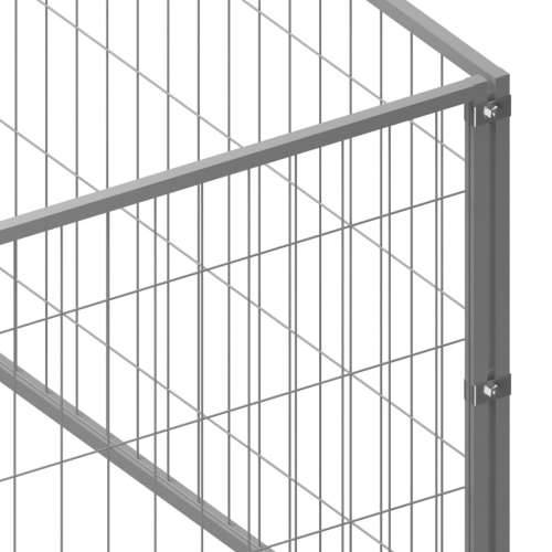 Kavez za pse srebrni 12 m² čelični - Srebrno 400 x 300 x 70 cm 1 Cijena