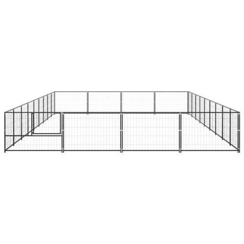 Kavez za pse crni 36 m² čelični Cijena