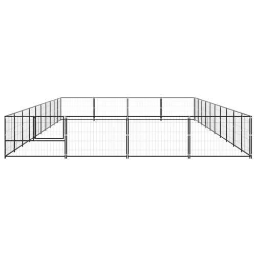 Kavez za pse crni 40 m² čelični Cijena