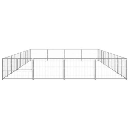 Kavez za pse srebrni 40 m² čelični Cijena
