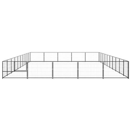Kavez za pse crni 50 m² čelični Cijena