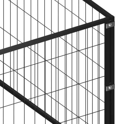 Kavez za pse crni 60 m² čelični Cijena