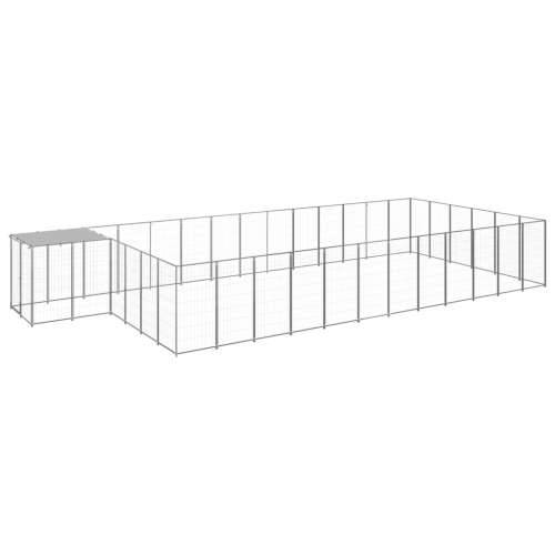 Kavez za pse srebrni 22,99 m² čelični Cijena