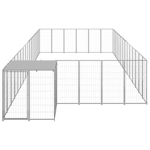 Kavez za pse srebrni 26,62 m² čelični Cijena
