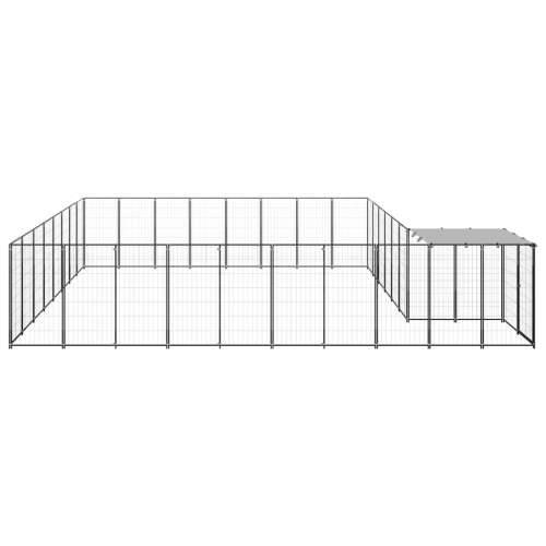 Kavez za pse srebrni 20,57 m² čelični Cijena