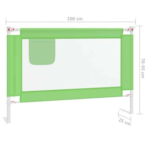Sigurnosna ograda za dječji krevet zelena 100 x 25 cm tkanina Cijena