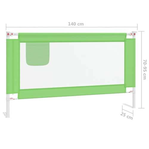 Sigurnosna ograda za dječji krevet zelena 140 x 25 cm tkanina Cijena