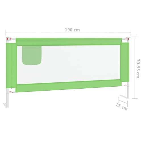 Sigurnosna ograda za dječji krevet zelena 190 x 25 cm tkanina Cijena