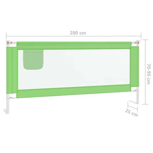 Sigurnosna ograda za dječji krevet zelena 200 x 25 cm tkanina Cijena