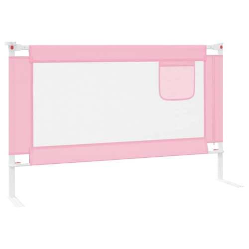 Sigurnosna ograda za dječji krevet ružičasta 120x25 cm tkanina Cijena