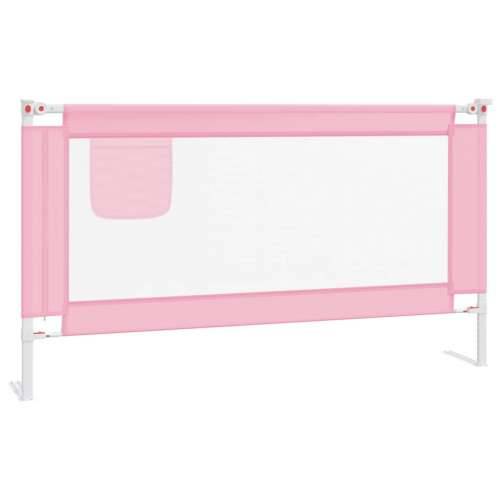 Sigurnosna ograda za dječji krevet ružičasta 150x25 cm tkanina Cijena