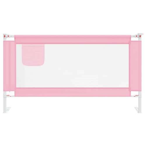 Sigurnosna ograda za dječji krevet ružičasta 150x25 cm tkanina Cijena