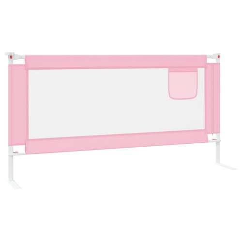 Sigurnosna ograda za dječji krevet ružičasta 180x25 cm tkanina Cijena