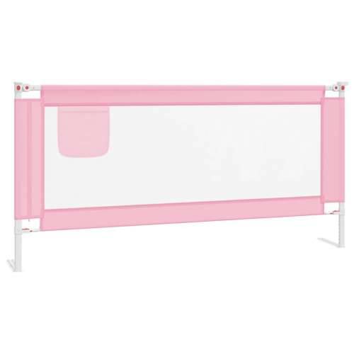 Sigurnosna ograda za dječji krevet ružičasta 190x25 cm tkanina Cijena
