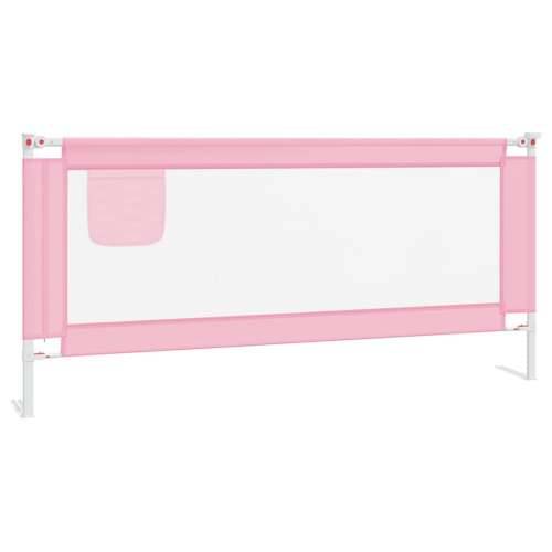 Sigurnosna ograda za dječji krevet ružičasta 200x25 cm tkanina Cijena