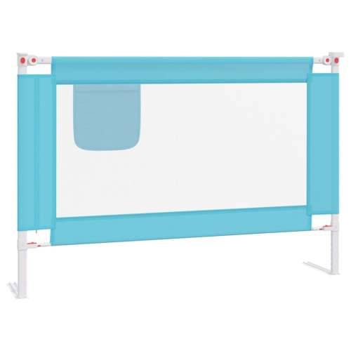 Sigurnosna ograda za dječji krevet plava 100 x 25 cm od tkanine Cijena