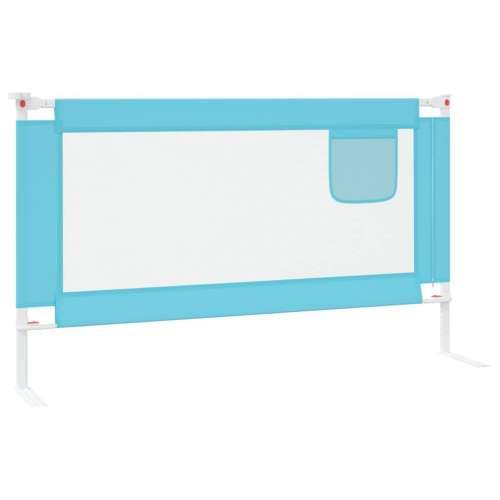 Sigurnosna ograda za dječji krevet plava 140 x 25 cm od tkanine Cijena