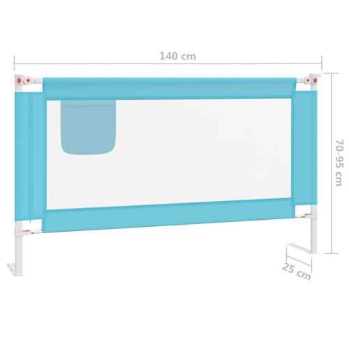 Sigurnosna ograda za dječji krevet plava 140 x 25 cm od tkanine Cijena