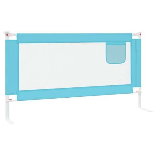Sigurnosna ograda za dječji krevet plava 160 x 25 cm od tkanine Cijena
