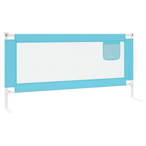 Sigurnosna ograda za dječji krevet plava 190 x 25 cm od tkanine Cijena