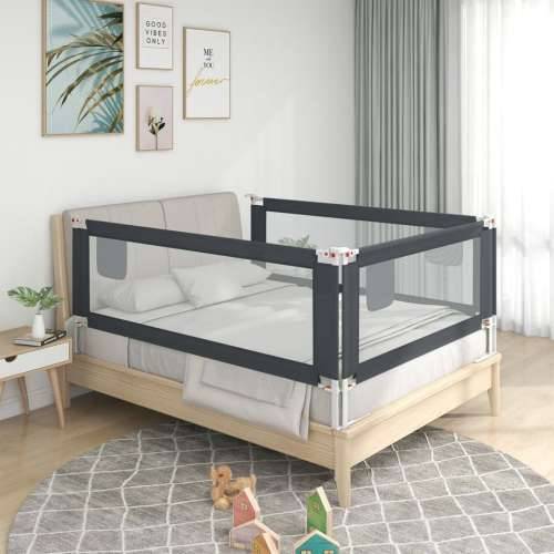 Sigurnosna ograda za dječji krevet tamnosiva 100x25 cm tkanina Cijena
