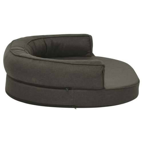 Ergonomski madrac za pse 75 x 53 cm izgled platna tamnosivi - Tamno siva 75 x 53 cm Cijena