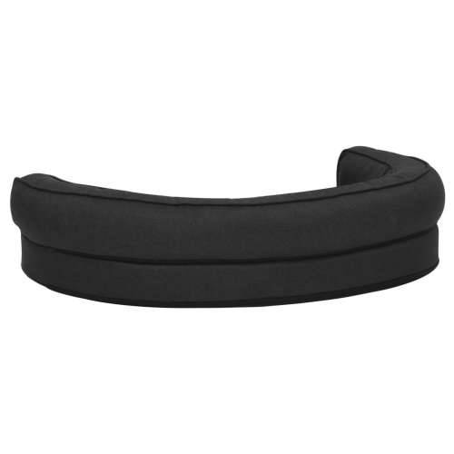 Ergonomski madrac za pse 75 x 53 cm izgled platna crni - Crna 75 x 53 cm Cijena